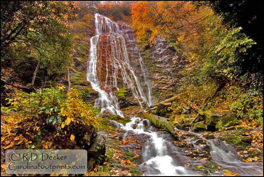 Mingo Falls is on the Cherokee Indian Reservation in Western North Carolina.